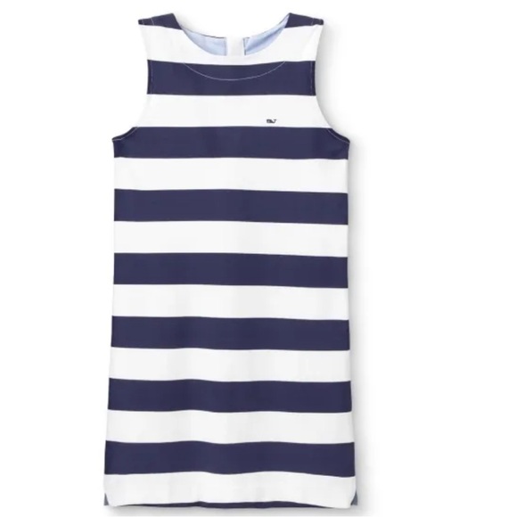Vineyard Vines x Target Blue and Whited Striped Nautical Preppy Dress- Size S - Picture 1 of 5